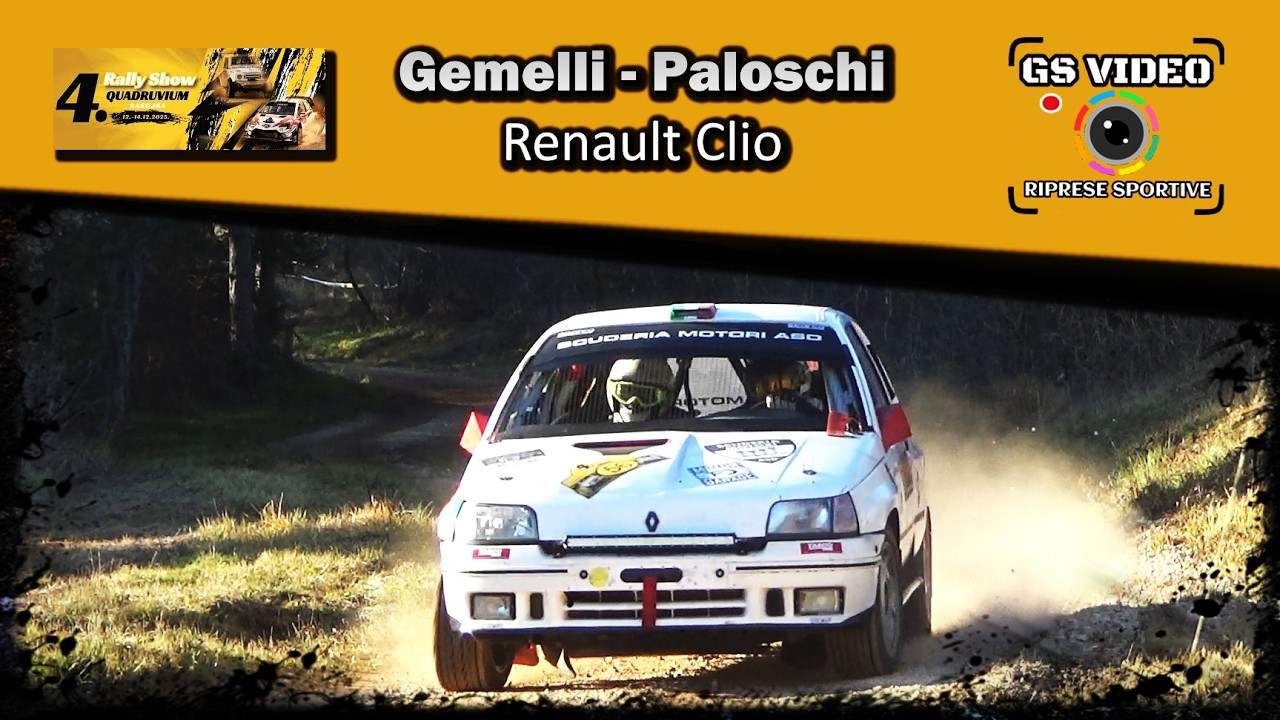 4. Rally Show Quadruvium 2025 | Marco Gemelli - Federico Paloschi | Renault Clio