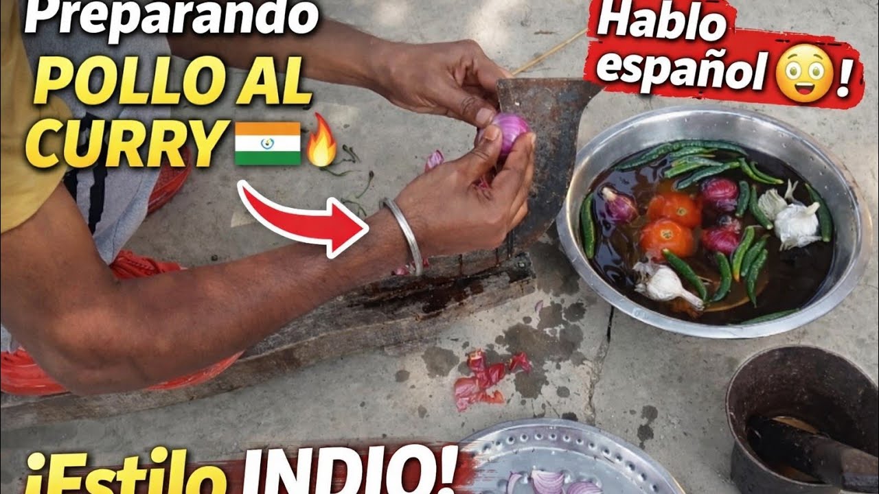 “Soy indio 🇮🇳 y hoy cocino curry de pollo al estilo indio”