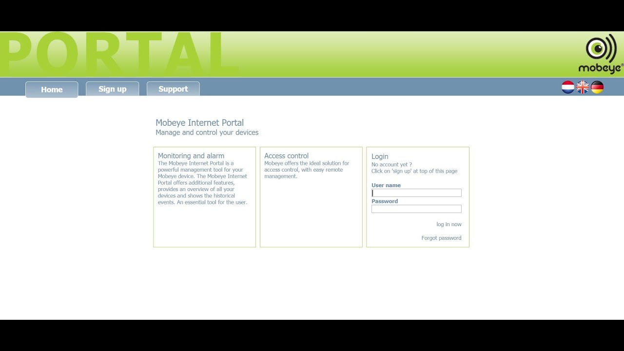 Mobeye Call-Key access control system