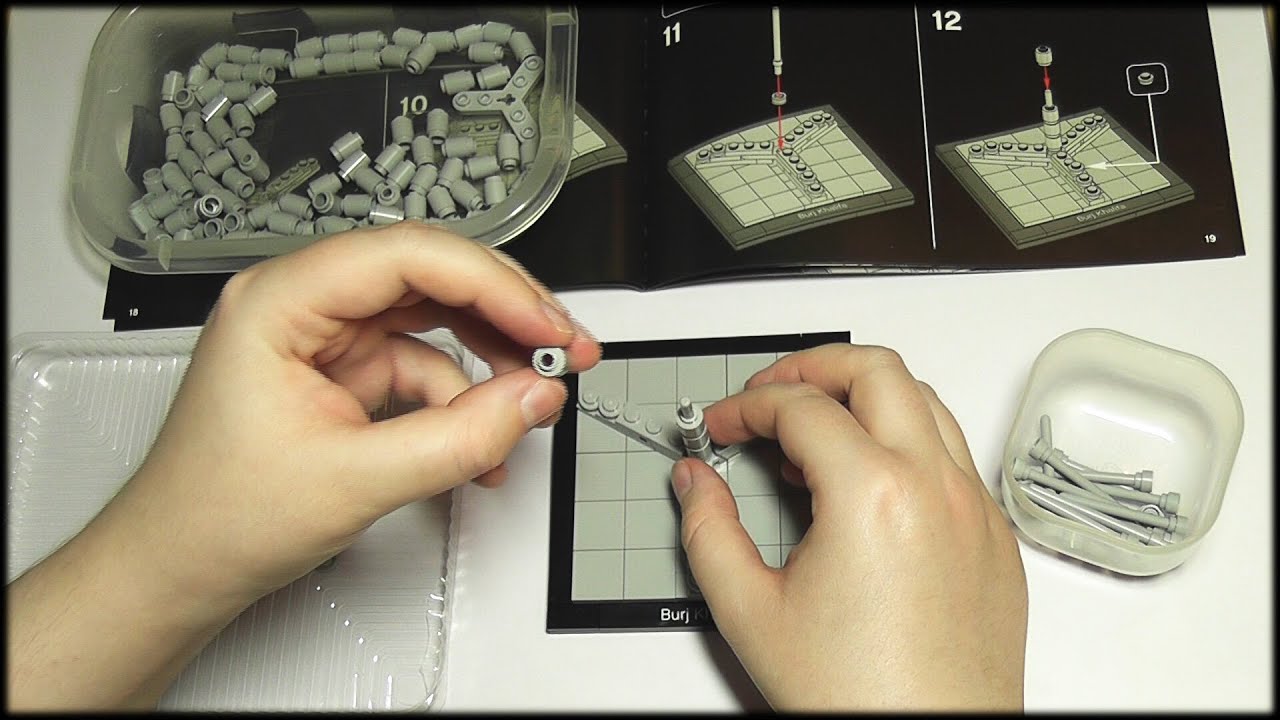 70. Lego Architecture & 3D Whisper Commentary: Burj Khalifa - WhisperDoor & SOUNDsculptures (ASMR)