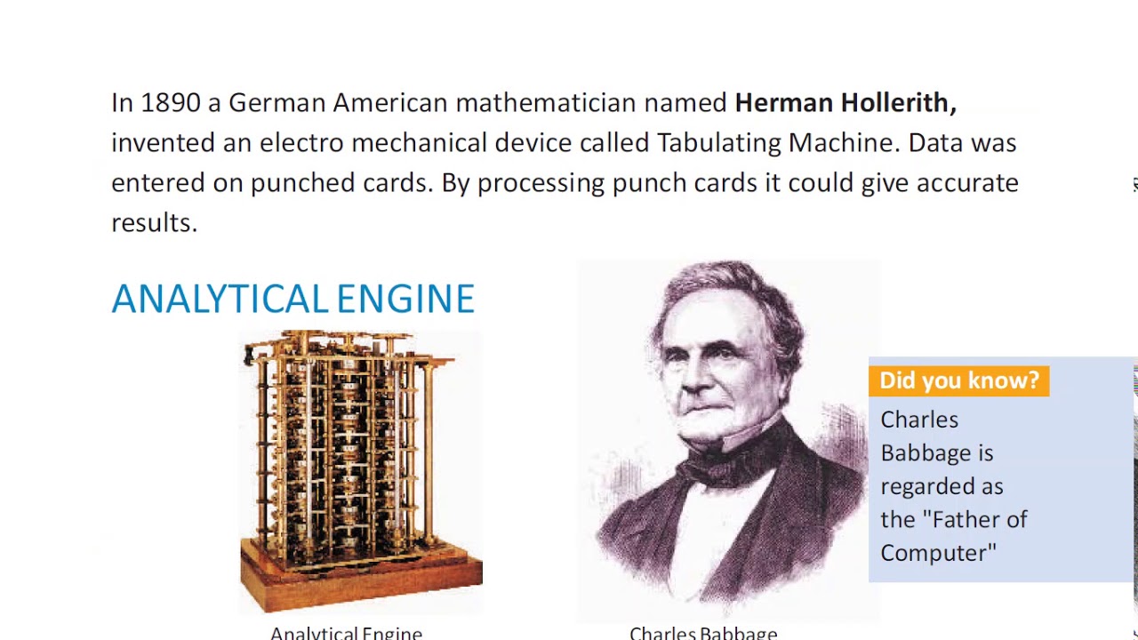 LESSON 1 HISTORY OF COMPUTER CLASS 4 COMPUTER SCIENCE