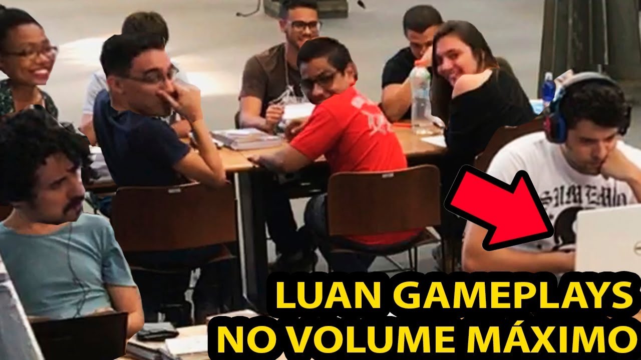 COLOCANDO LUAN GAMEPLAYS NO VOLUME MÁXIMO NA BIBLIOTECA