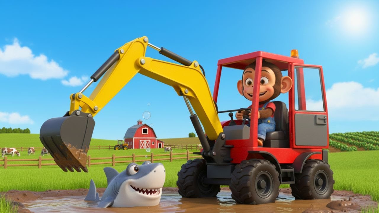 Wheel Theft Chaos! Smart Monkey Farmer Recovers Stolen Wheel at Shark Lake