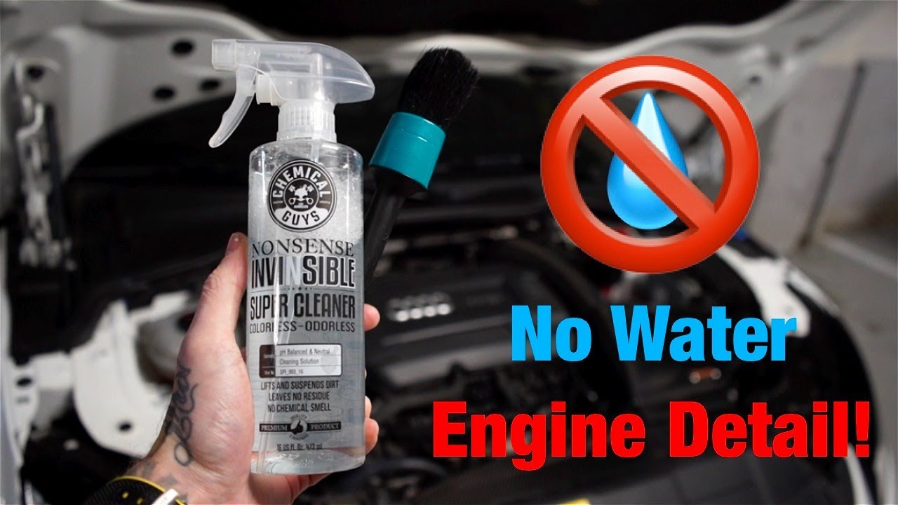 Winter waterless engine bay clean