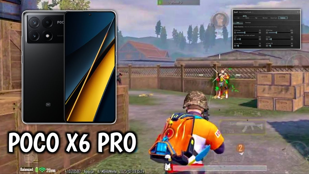 New BGMI Sensitivity for POCO X6 Pro | POCO X6 Pro BGMI Sensitivity Code | Best Headshot Settings