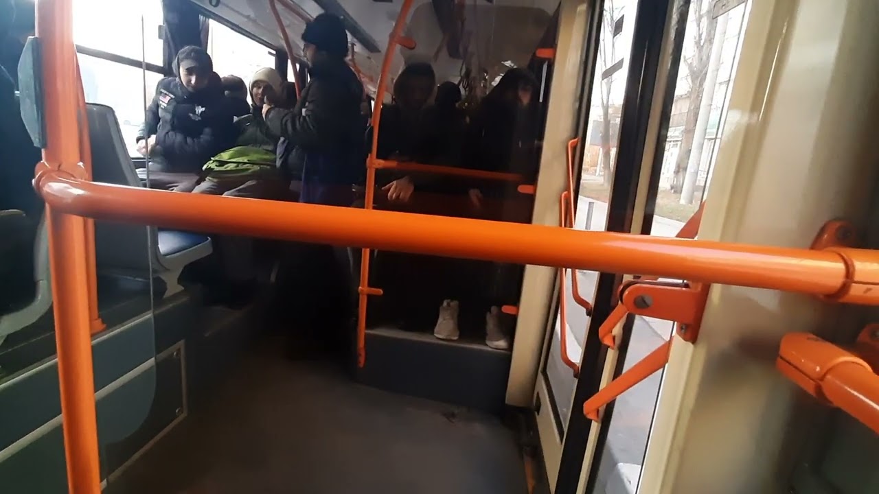 Поездка на АКСМ-321 (#1576) 2018 г.в. Маршрут #12(ул. Королевы Елизаветы II - ж/м Победа-6)