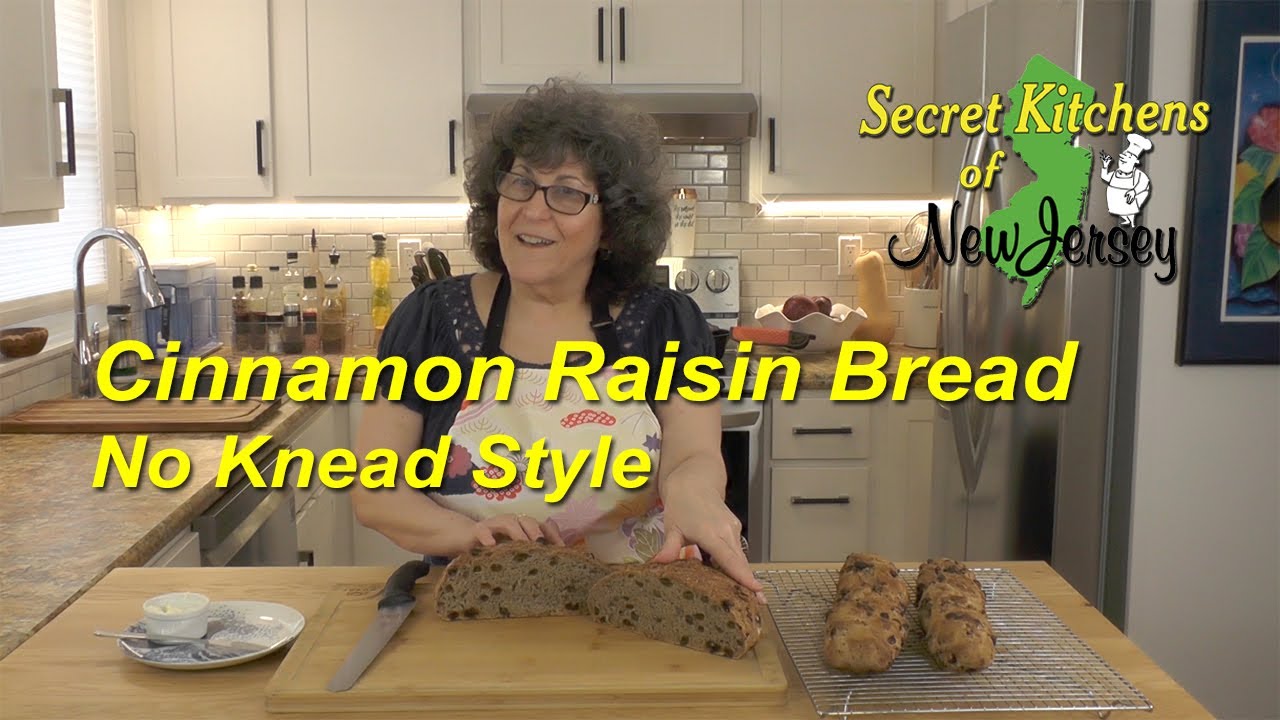 Cinnamon Raisin Bread No Knead Style