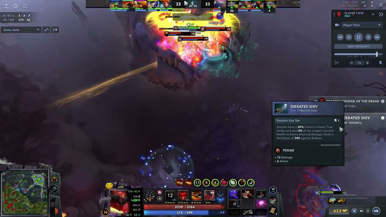 Dota 2 - Game Winning Axe Call Roshpit