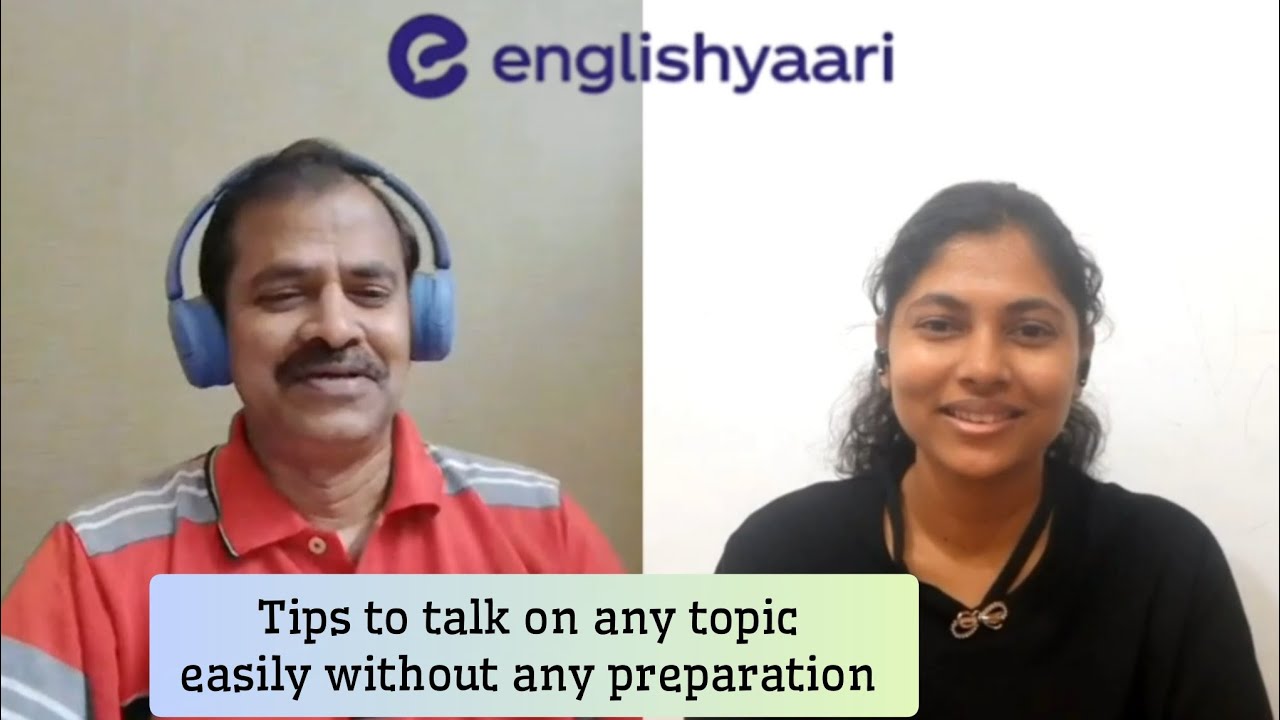 How to talk on a topic without any preparation? Tips and tricks by #titus sir from @EnglishYaari 