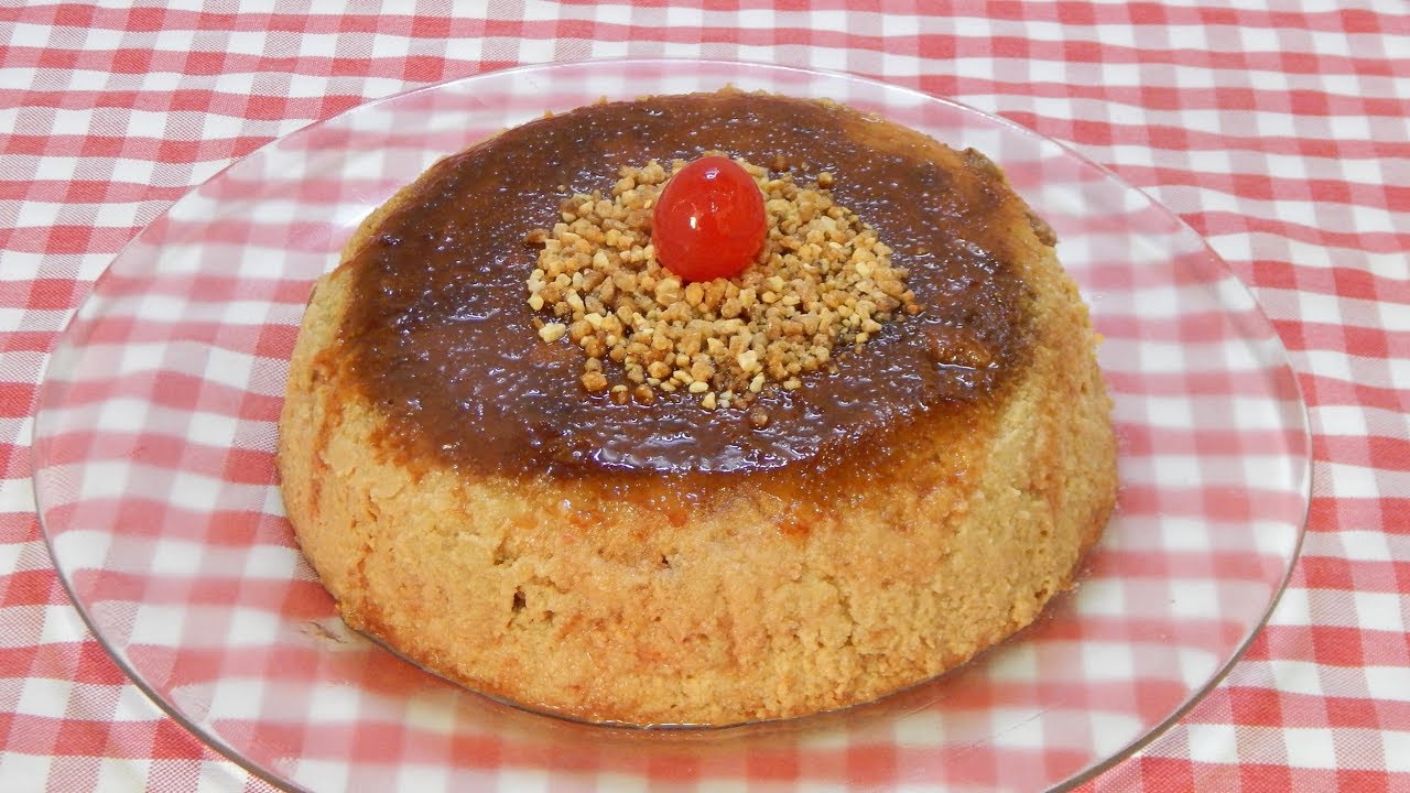 Receta fácil de puding de caqui persimón sin leche