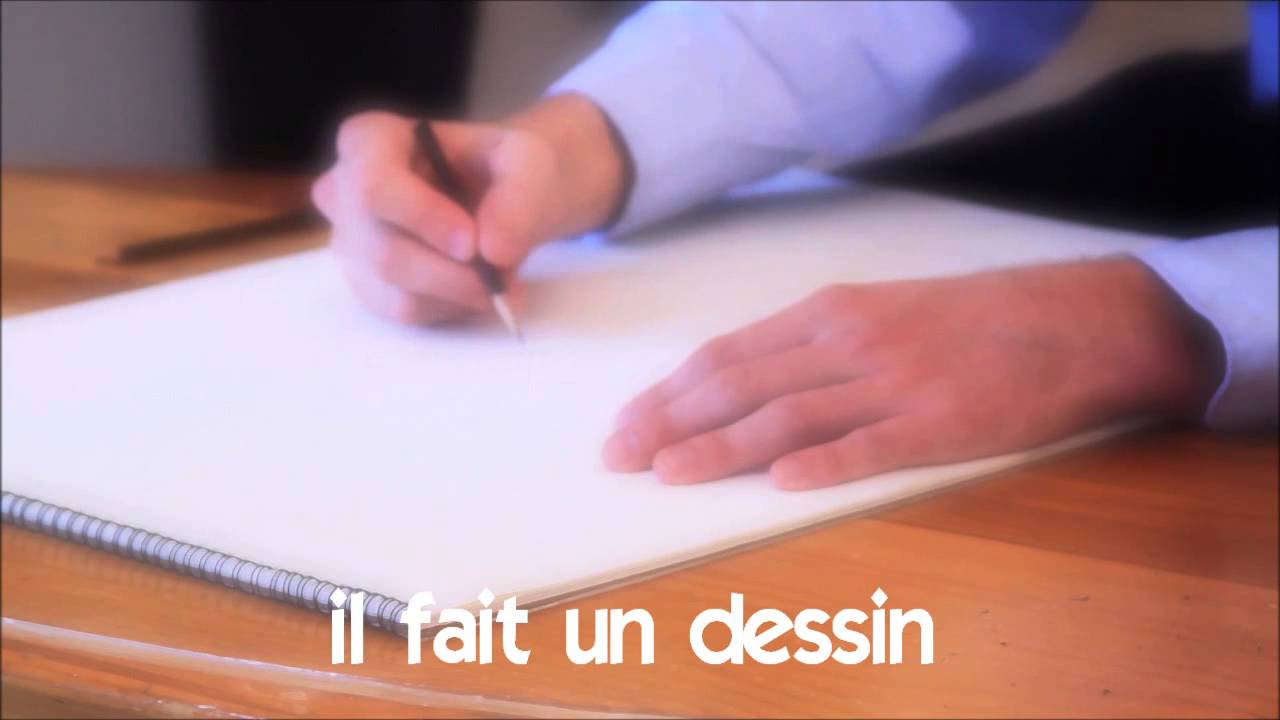Učit se francouzsky # Vocabulaire # il fait un dessin