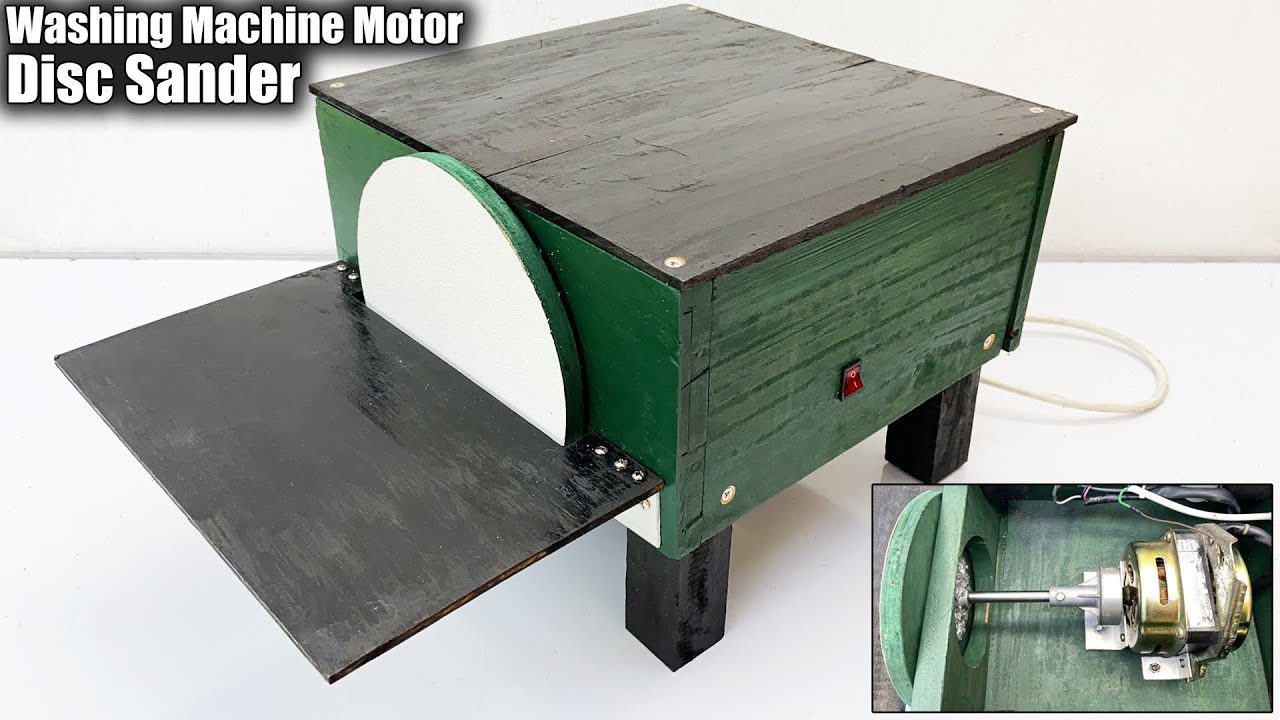 How to make a disc sander using Washing machine motor