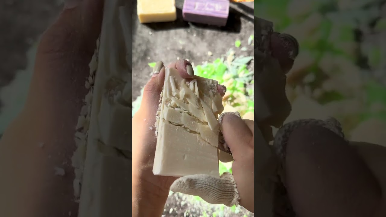This Soap Is So Easy to Shave! #SoapCarving #SoapCutting #ASMR #Satisfying #OddlySatisfying