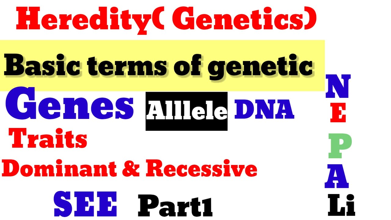 genetics and genetic technology class 10 part1 science Biology in nepali