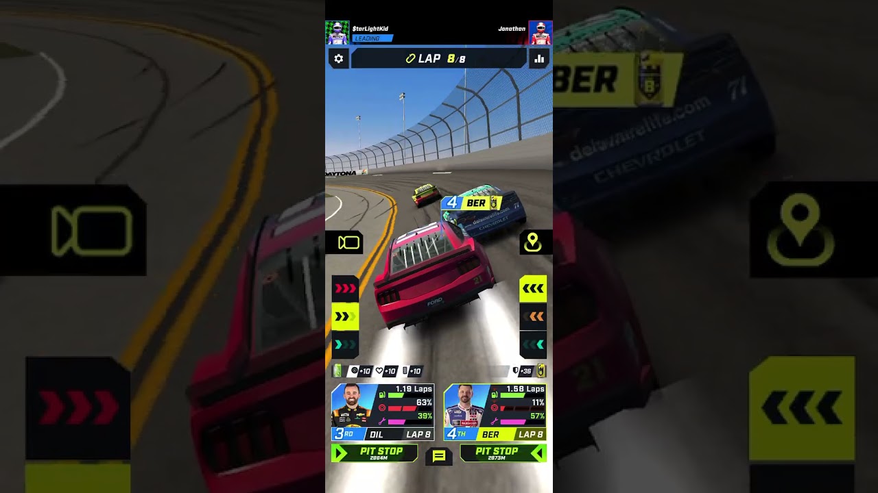 Racing in the Third Qualifying Round of the Superspeedway Event on NASCAR Manager