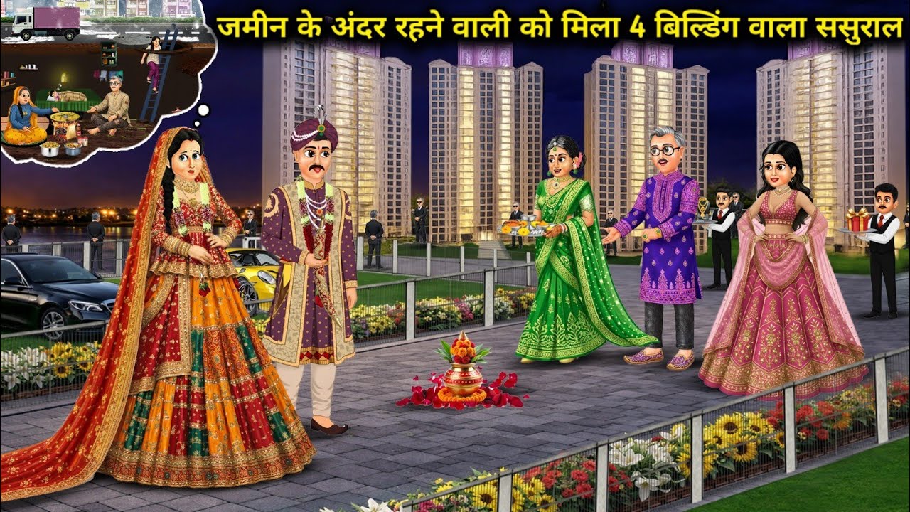 जमीन के अंदर रहने वाली को मिला 4 बिल्डिंग वाला ससुराल   || A woman living underground found her in..