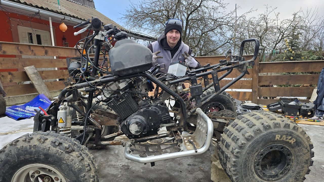 Am pornit quadul si am facut primul drift 