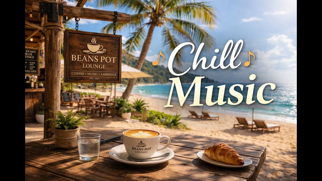 Beach Caf&eacute; Chill Music | Relaxing Coffee Vibes & Calm Ambient Sounds | Smooth & Peaceful