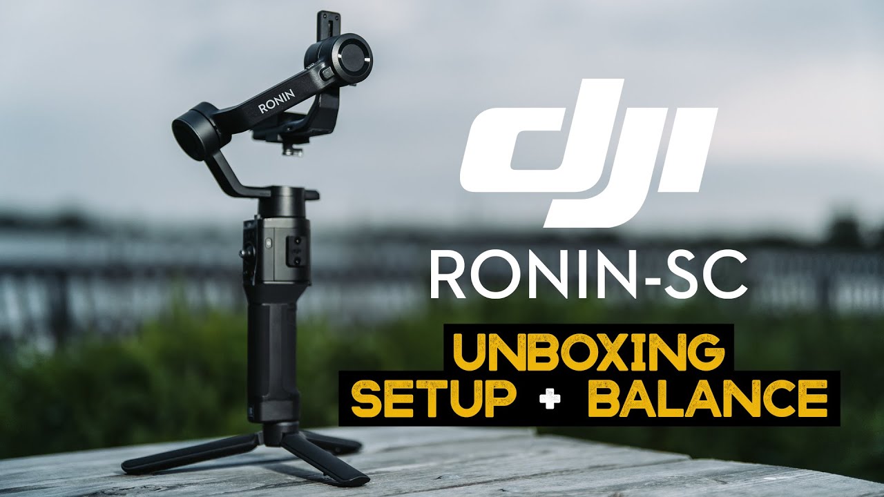 DJI RONIN SC UNBOXING, SETUP and BALANCING