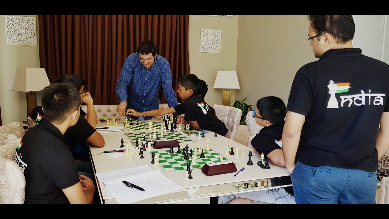 Food and rest come second, chess is first at the Kramnik Training camp!