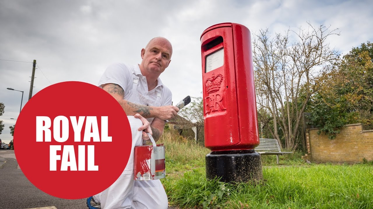 Royal Mail repaint post boxes smartened up by decorator