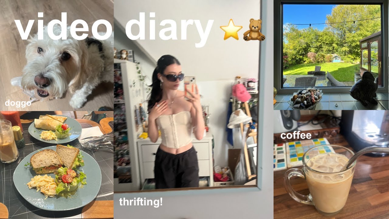 getting out of the 'everyday is the same' mindset || thrifting, coffee, and nails 🌱⭐️