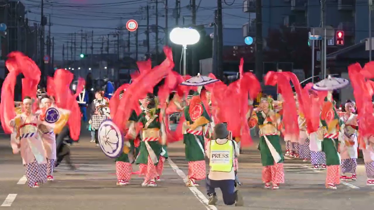 濱長花神楽2025 第7回水島よさこい1122よさこい大通り【4K】