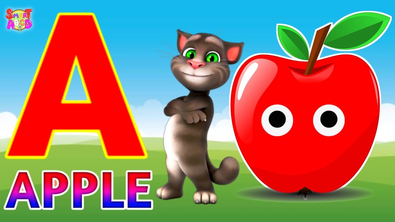 Phonics Song 2 with TWO Words in 3D - A For Apple🍎🍏- ABC Alphabet Songs with Sounds for Children's