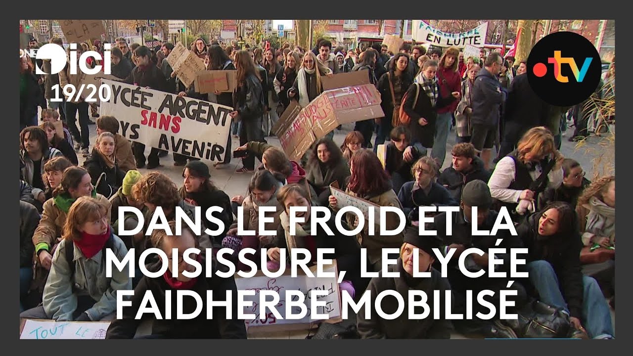 Dans le froid et la moisissure, le lycée Faidherbe mobilisé contre un budget divisé de moitié