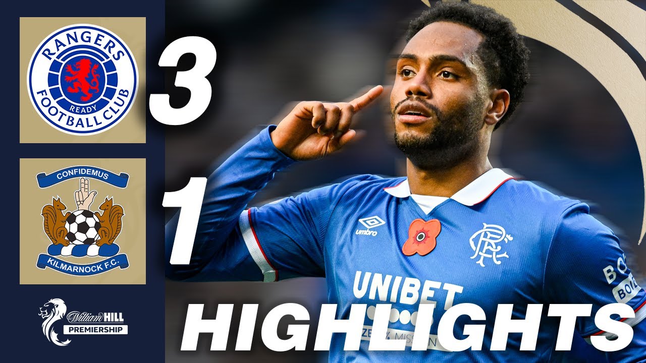 Rangers 3-1 Kilmarnock | HIGHLIGHTS | William Hill Premiership