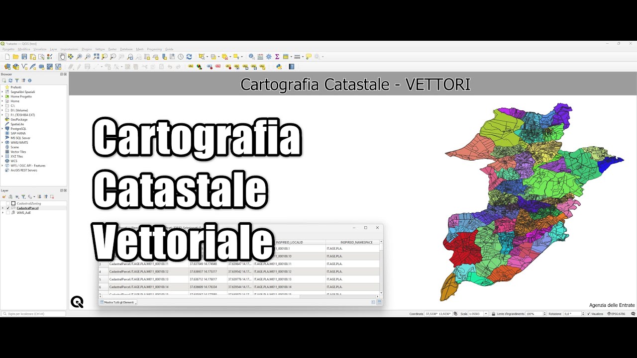 Cartografia Catastale Vettoriale - 06-02-2025