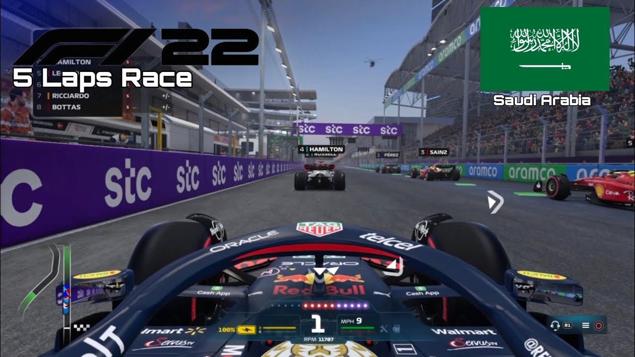 F1 2022 GAME | 5 Laps Race Saudi Arabia - Max Verstappen | PS4 Gameplay