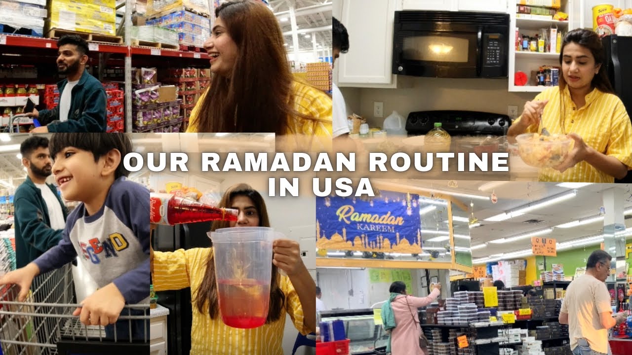 RAMADAN ROUTINE IN USA 😇 | Some Ramadan Shopping From Desi Store | Life After a Newborn Baby 😁