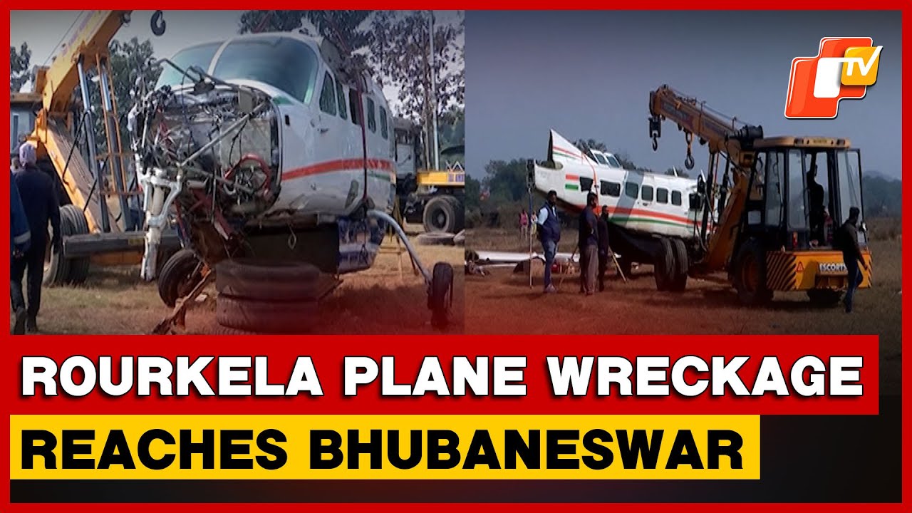 Rourkela Aircraft Wreckage Arrives In Bhubaneswar For Probe | Odisha