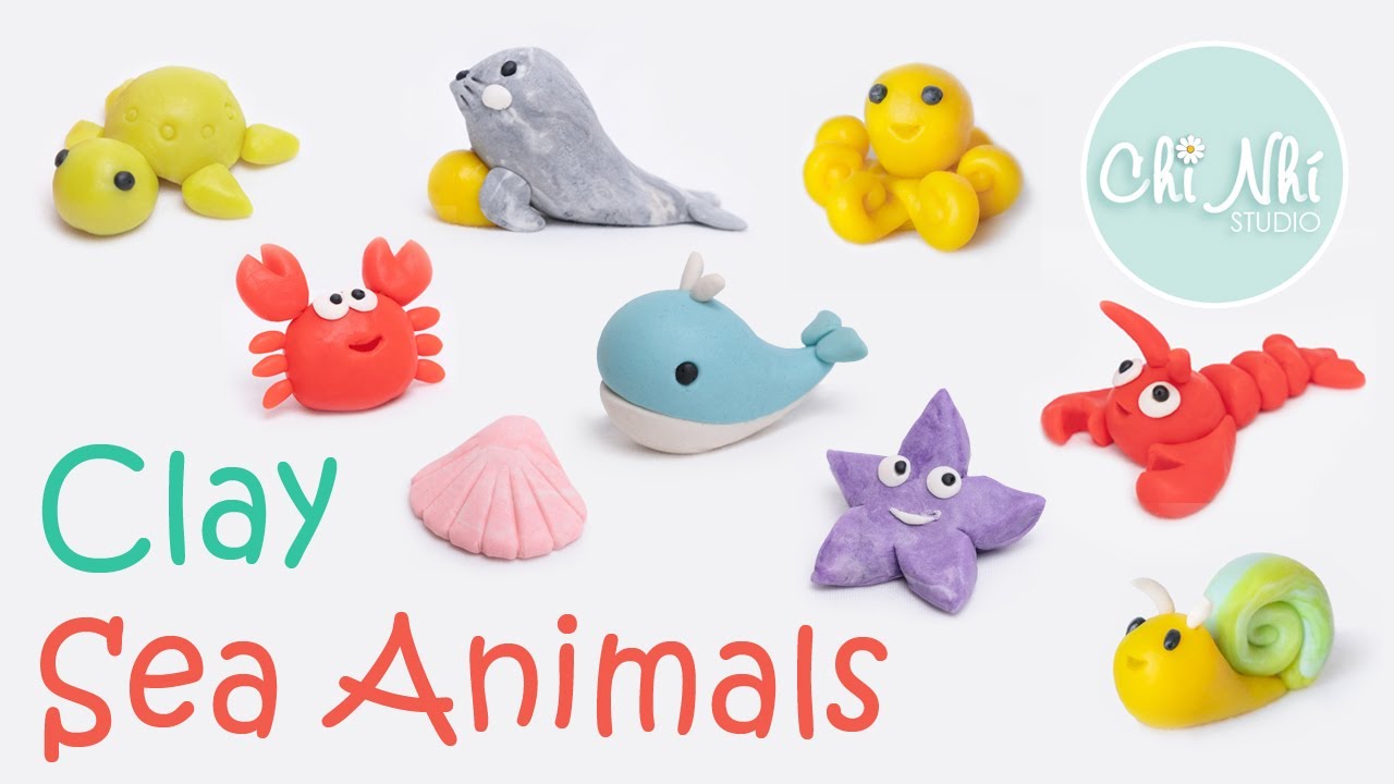 Tổng hợp nặn ĐỘNG VẬT BIỂN | Clay Sea Animals