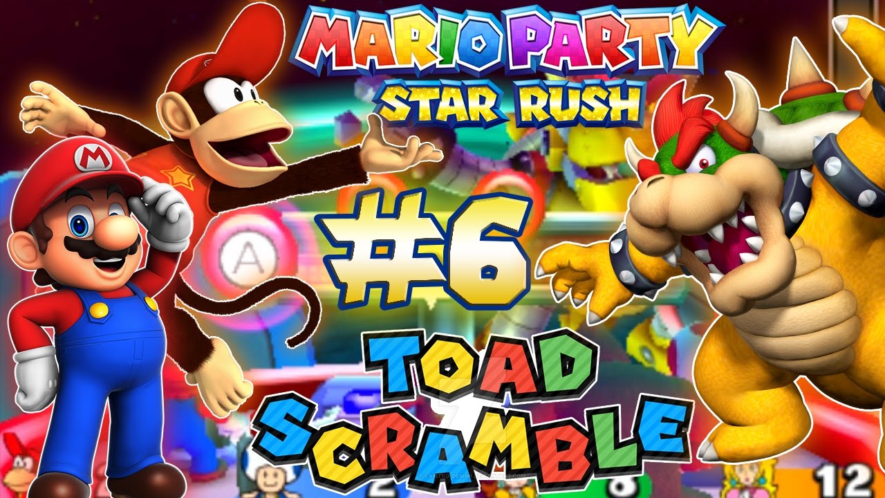 ABM: Mario Party Star Rush Toad Scramble Walkthrough # 6 World 2-3 HD