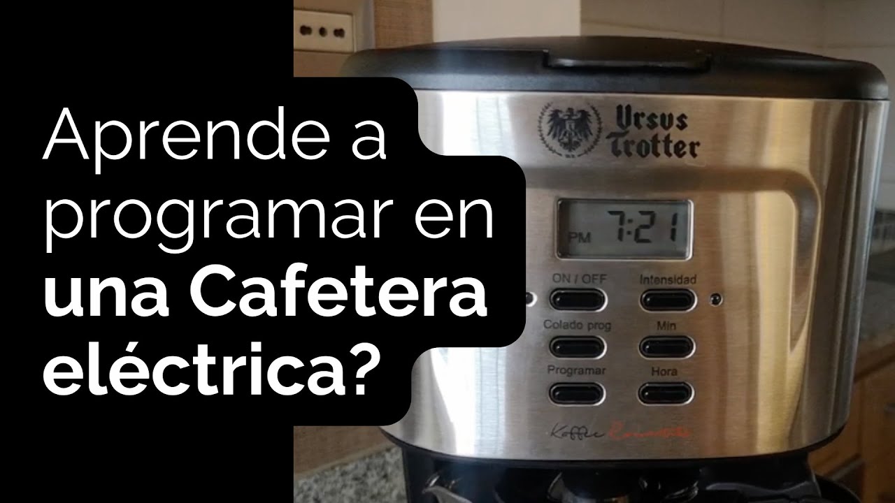 Aprende a programar tu café en una cafetera eléctrica de filtro Ursus Trotter