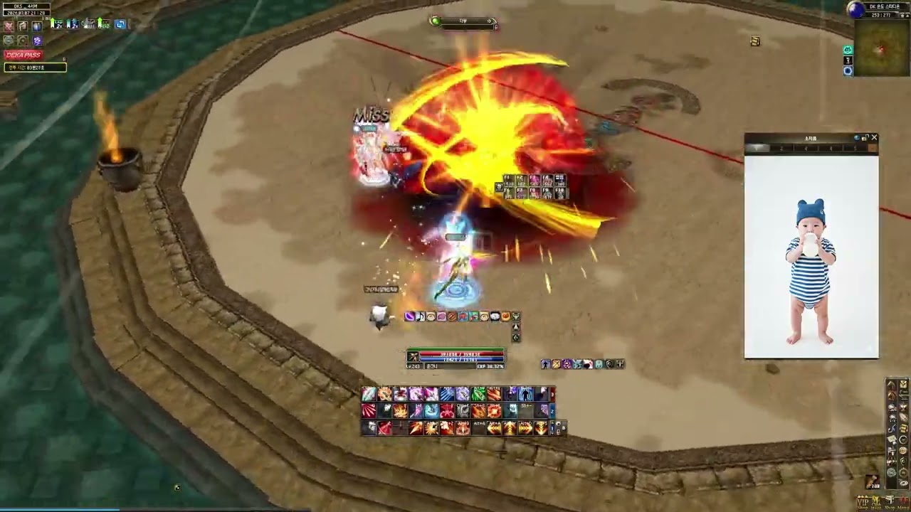 자몽(나이트)vs춘그니(헌터) 데카론 pvp