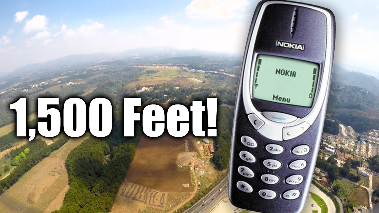 Can Nokia 3310 Survive a 1,500-foot drop from the sky?