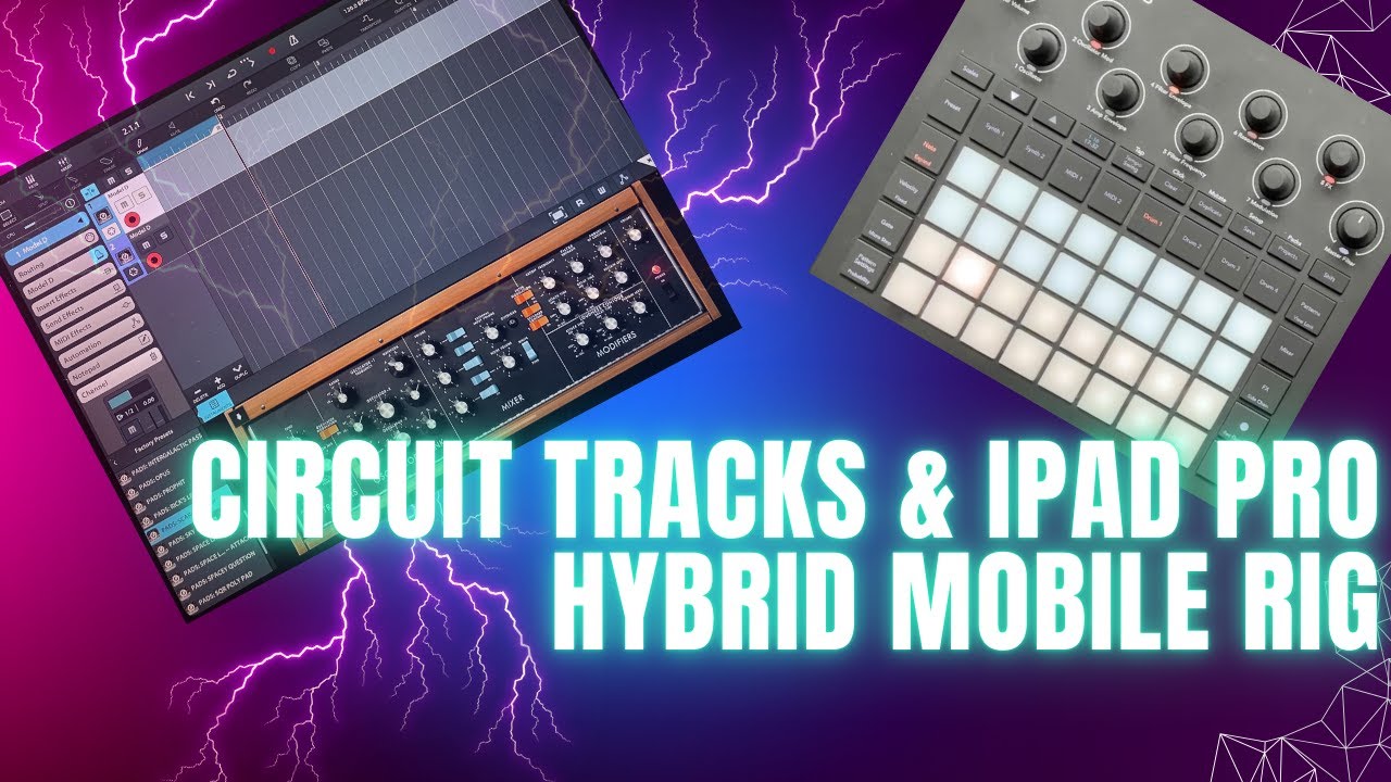 Novation Circuit Tracks & iPad Pro Mobile Music Setup / Rig