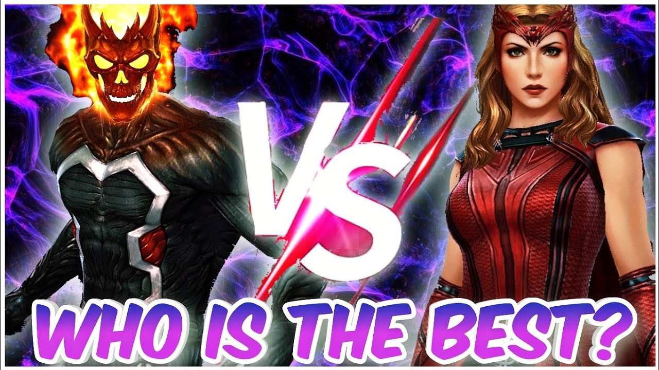 GHOST RIDER  AND SCARLETT WITCH ABX COMPARISON IN SILENCE SEASON  UNIVERSAL HERO DAY ABX (MFF)