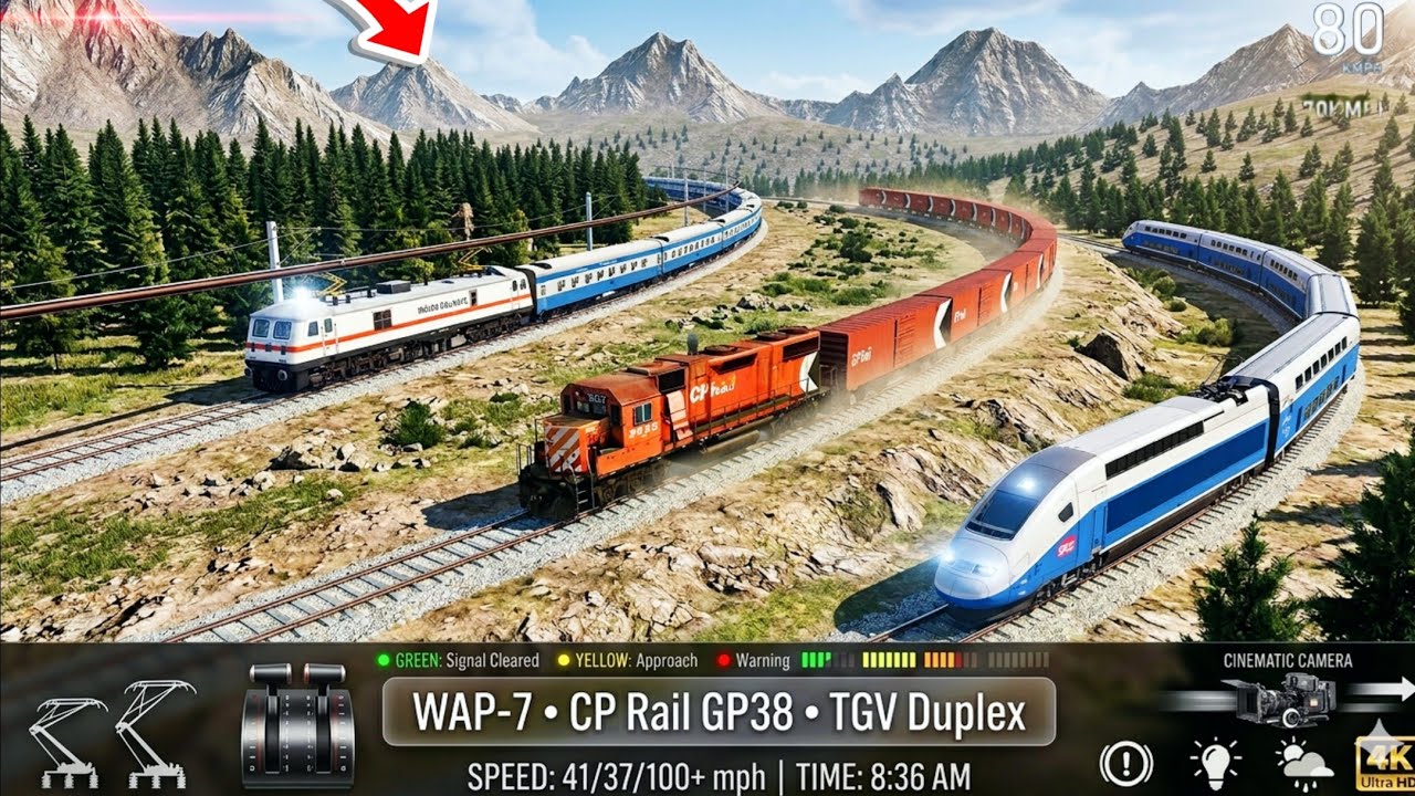 Ultra Realistic Train Driving Simulator | Passenger & Cargo Train Journey | Android Gameplay 