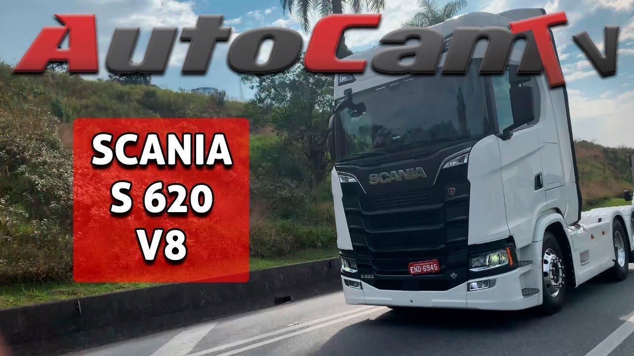 Andamos com o V8 da Scania