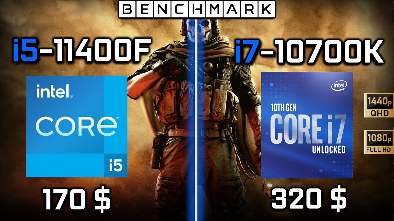 Intel i5-11400F vs i7-10700K // Test in 9 Games // RTX 3090