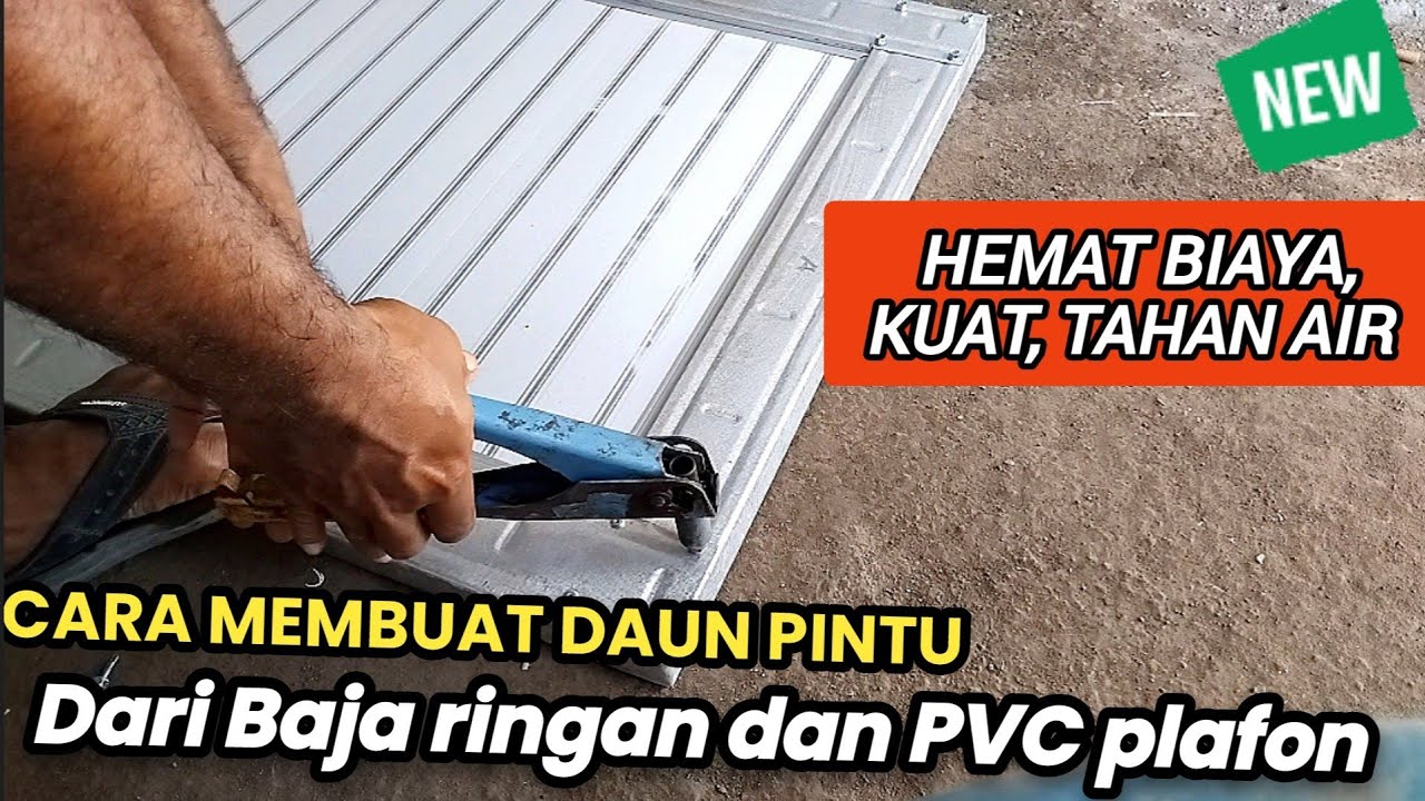 🔴 CARA MEMBUAT PINTU dari BAJA RINGAN dan PVC PLAFON