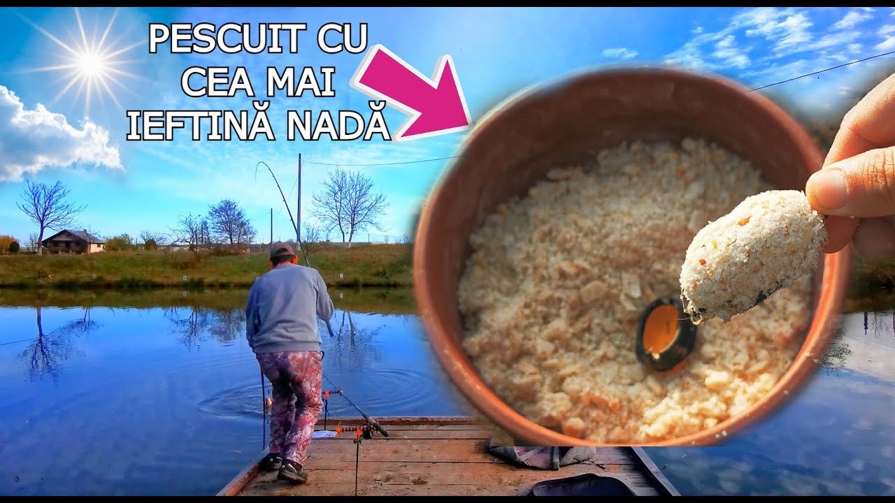 Pescuit cu CEA MAI IEFTINA SI SIMPLA NADĂ Pescuit La Method Feeder Pe APA RECE