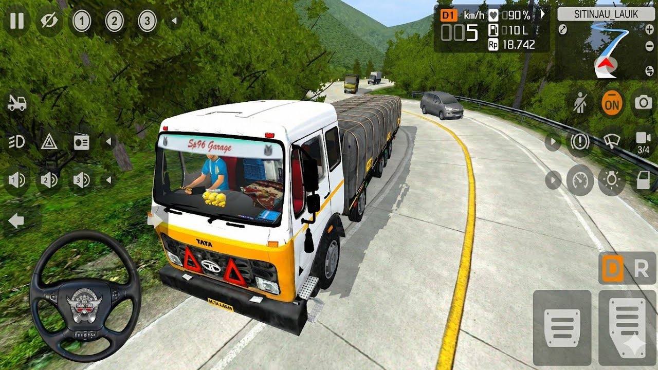 Tata Flatbed Offroad on Sitinjau Lauik Map | BUSSID Simulator 3D 2026