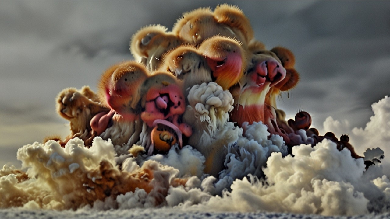 Weird Dreamy Clouds | Trippy visual | Calming Meditation Music