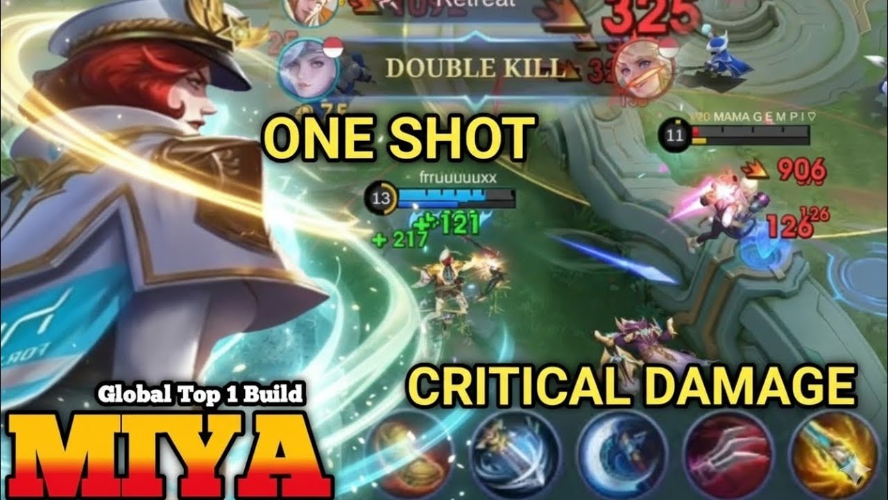 MIYA FULL CRITICAL DAMAGE‼️ TOP GLOBAL MIYA BEST BUILD 2026 - ONE SHOT KILL! - MLBB