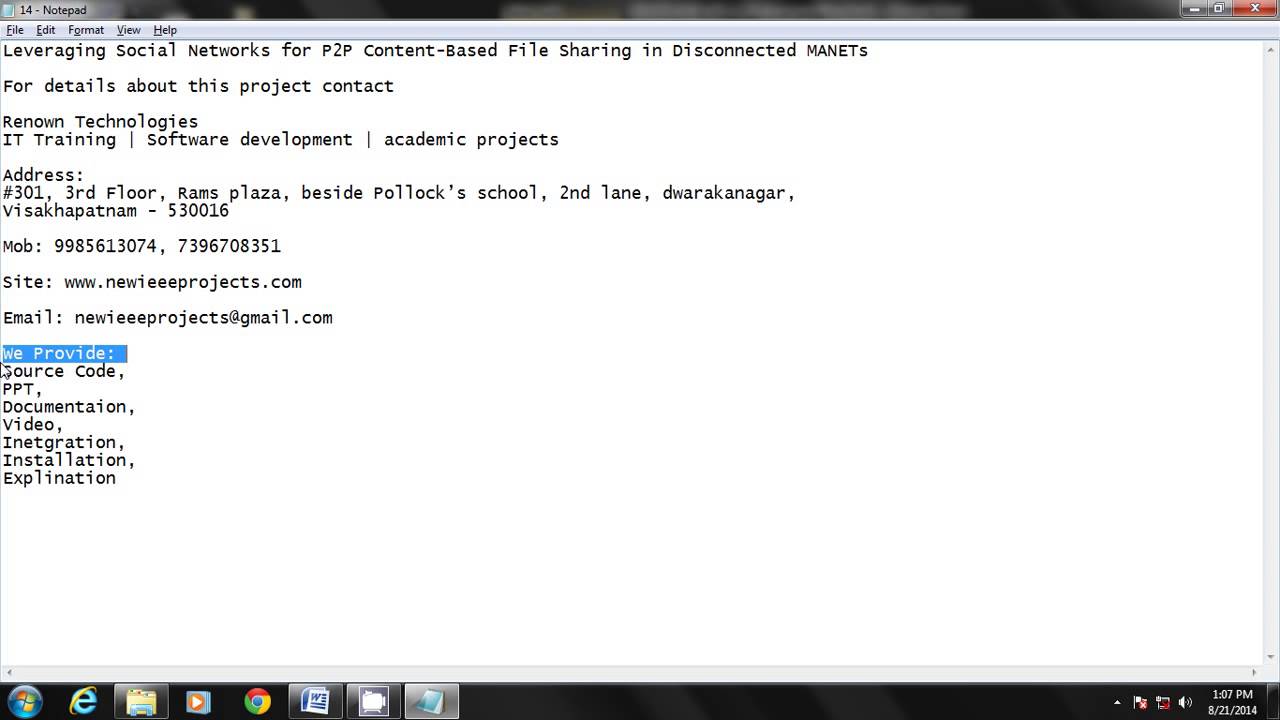 Leveraging Social Networks for P2P Content-Based | IEEE IEEE projects